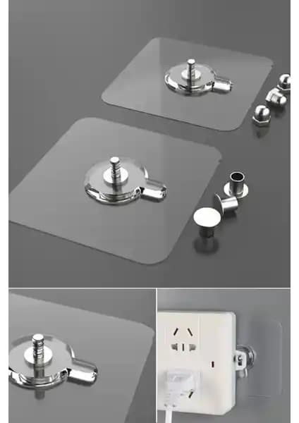 Sezen Kozmetik Kendinden Yapışkanlı Duvar Kancaları Seti Pratik ve Dayanıklı İç Mekan Çözümü