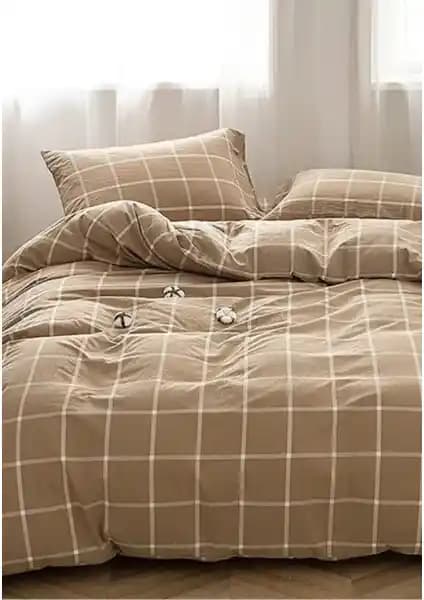 Sheri Basic Çift Kişilik Nevresim: Doğal Pamuk Malzeme ve Şık Tasarım