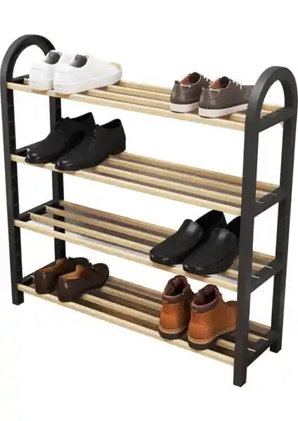 Sinbo STO-6710 4 Katlı Ahşap Ayakkabılık Şık ve Pratik Depolama Çözümü
