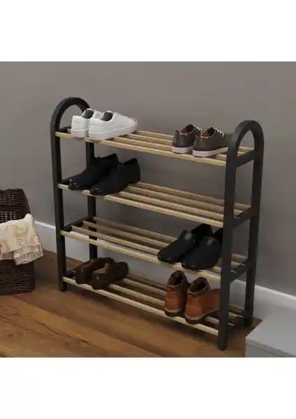 Sinbo Sto 6710 Ahşap Çubuklu Ayakkabılık Modern ve İşlevsel Tasarımıyla Dar Alanlara Uygun