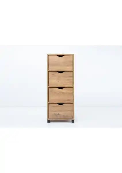 Sivas Gözde Çok Amaçlı Ahşap Çekmeceli Mutfak ve Ofis Kiler Dolabı