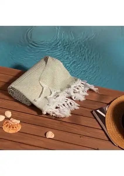 Soley Stripe %100 Doğal Pamuklu Peştemal, Şık ve Dayanıklı Tasarım, Çok Yönlü Kullanım