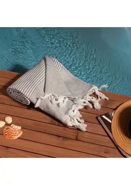 Soley Stripe %100 Doğal Pamuklu Peştemal: Yüksek Emicilik ve Estetik Özellikler