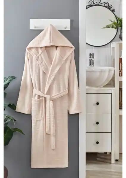 Sternen Glanz Doğa Kapşonlu Ortak Kullanım Bornoz - Şıklık ve Konforun Buluşması