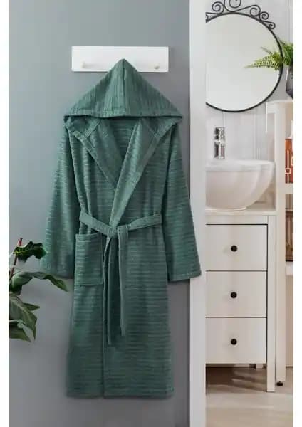 Sternen Glanz Doğa Kapşonlu Unisex Bornoz: Şıklık ve Konfor Sunan Yüksek Kaliteli Tasarım