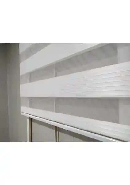 Story Perde Düz Geniş Piliseli Krem Zebra Perde Modern ve Şık Tasarım Çözümü