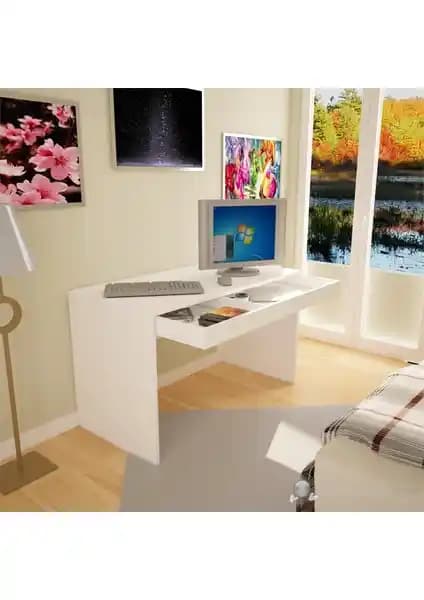 T Designo Activa Beyaz Çalışma Masası Modern ve Ergonomik Tasarımıyla Ofis ve Ev İçin Uygun