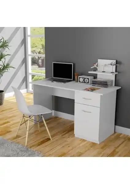 T Designo Lavanta Çalışma Masası Beyaz Modern ve Fonksiyonel Ofis Çözümü