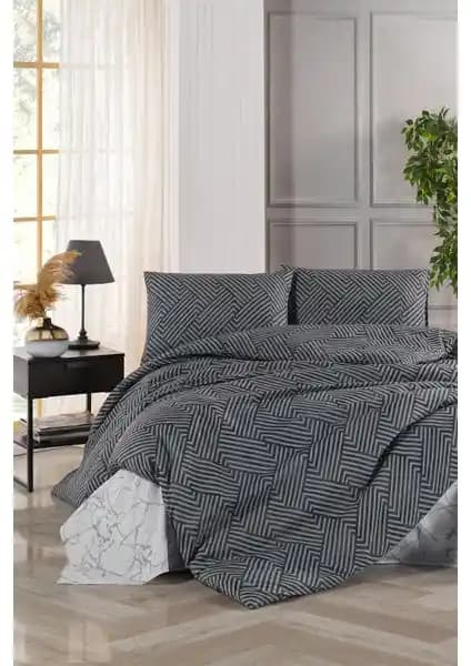 Tabu Home Utopia Çizgili Çift Kişilik Nevresim Takımı Modern ve Şık Tasarım