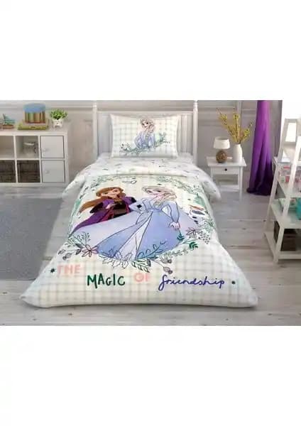 Taç Disney Frozen 2 Temalı Çocuk Nevresim Takımı Yüksek Kalite ve Güvenli Malzemelerle