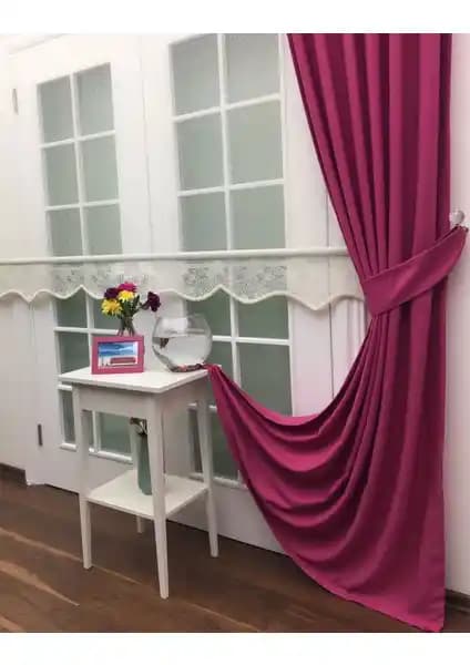 Taç Doğa Fon Perde Soft Kumaş Ekstraforlu Düz Dikiş 200x250 cm Şık ve Pratik Ev Dekorasyonu Seçeneği