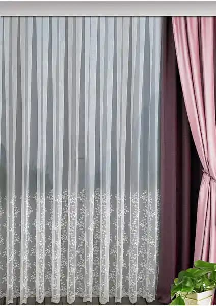 Taç Marka Tül Perde Grek Zemin Tasarımı ile Modern ve Şık İç Mekanlar İçin