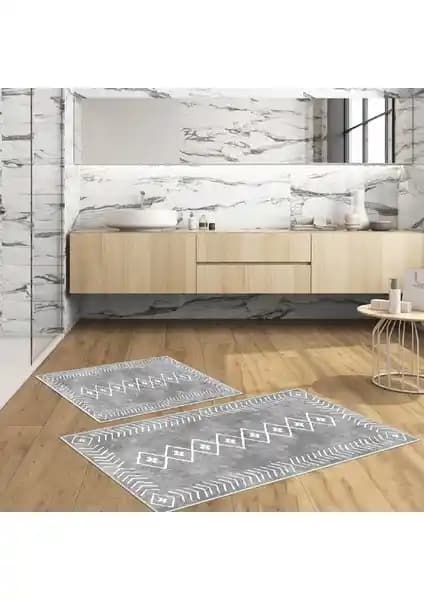 Talia Home Kaymaz Tabanlı Banyo Halısı ve Klozet Takımı: Güvenlik ve Estetiğin Birleşimi