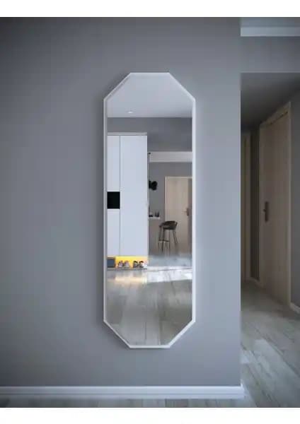 Tarz Design Kece Gold Sekizgen Dekoratif Boy Aynası Modern ve Şık İç Mekanlar İçin Uygun Bir Seçenektir