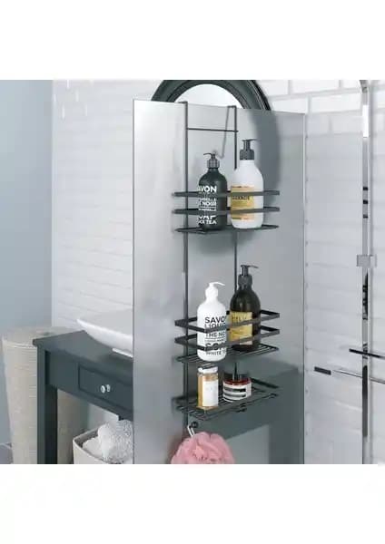 Tekno-tel 3 Katlı Asmalı Banyo Duş Rafı LM580: Modern ve Dayanıklı Depolama Çözümü