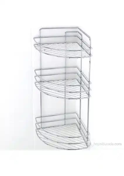 Tekno-tel 3 Katlı Banyo Rafı BK053: Modern Tasarım ve Dayanıklılık Özellikleri