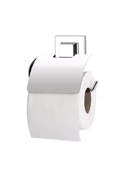 Tekno-tel EASYFIX Yapışkanlı Kapaklı Tuvalet Kağıtlık Modern Banyo Dekorasyonu