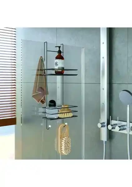 Tekno-tel LM065 Mat Siyah İki Katlı Asmalı Duşakabin Rafı Ürün Özellikleri ve Kullanıcı Yorumları