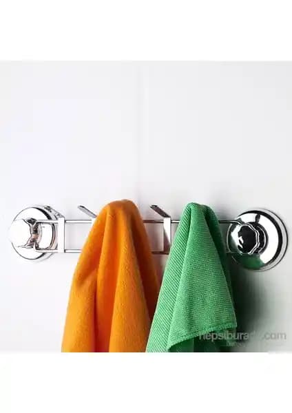 Tekno-tel Vakumlu 5'li Askılık Krom Modern Dekorasyon ve Pratik Kullanım