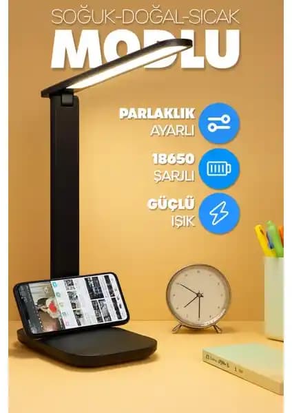 Telvesse Şarjlı Masa Lambası: Çok Fonksiyonlu ve Kablosuz Kullanım Özelliğiyle Modern Aydınlatma Çözümü