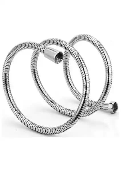 Tema Banyo Duş Hortumu Lüx Kromajlı Örgülü Spiral 180 cm dayanıklı ve şık tasarım