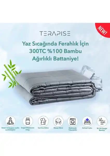 Terapise % 100 Bambu Ağırlıklı Yatak Örtüsü ve Battaniye: Konfor ve Sağlıklı Uyku İçin