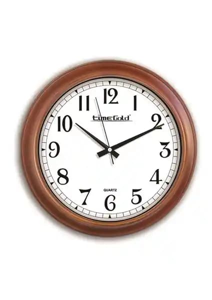 Time Gold Ahşap Görünümlü Duvar Saati: Modern ve Renkli Tasarımıyla Şıklık Katıyor