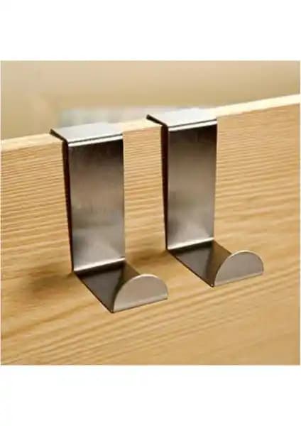 Trajanis Metal Askı 4'lü Paket Kapı Arkası Dayanıklı ve Pratik Organize Çözümü