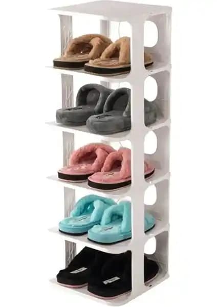 Trend Maison Beyaz Lüks Ayakkabılık Modern Tasarım ve Kullanışlılık Sunar