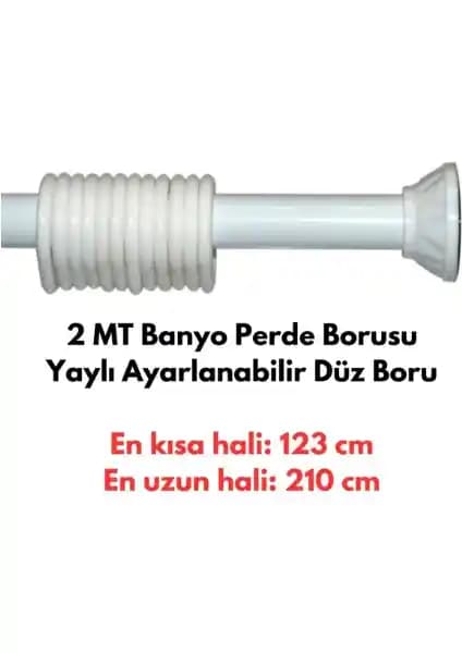 Tropik Home Banyo Duş Perde Borusu 120x210cm: Dayanıklı ve Kolay Montajlı Pratik Çözüm
