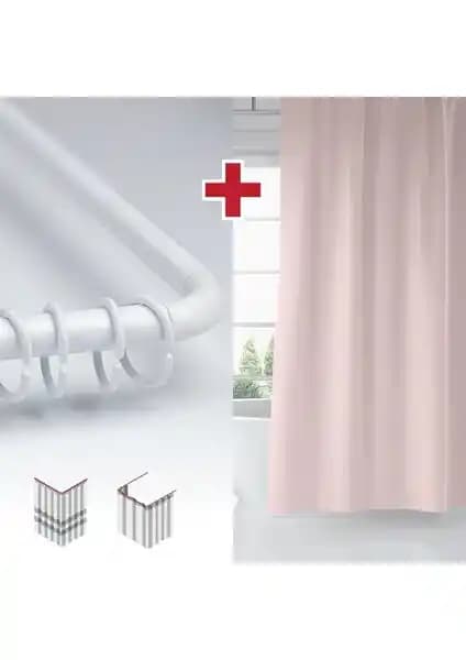 Tropik Home Pembe Renk Banyo Perdesi Modern ve Fonksiyonel Tasarım Özellikleri