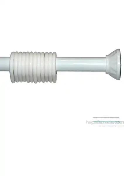 Tropik Home Yaylı Banyo Duş Perde Borusu 2 Mt Esnek ve Kolay Montajlı Tasarım