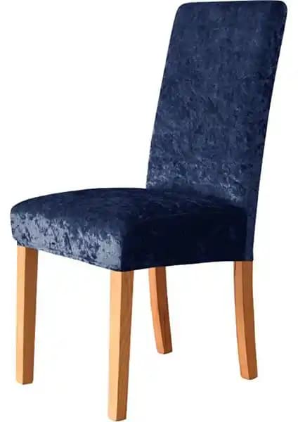 Tuchmall İpek Kadife 6'lı Sandalye Kılıfı Şık ve Dayanıklı Modern Dekorasyon Aksesuarı