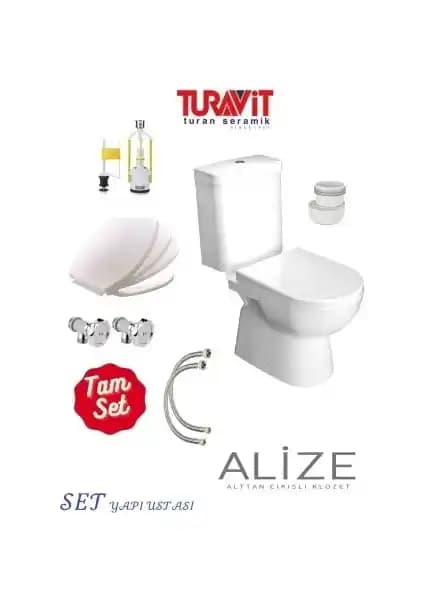Turavit Alize Alttançıkışlı Klozet: Estetik ve Fonksiyonellik Sunan Modern Banyo Çözümü