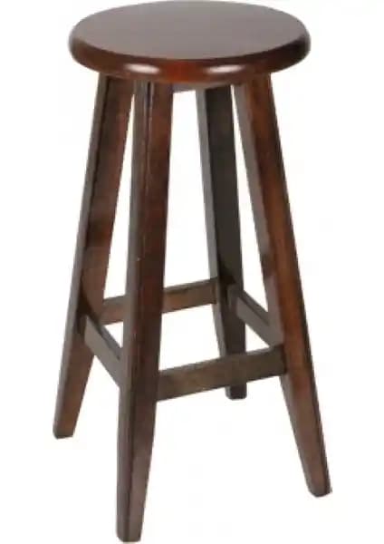 Türkay Ahşap Tabure 45 cm Ceviz Renk Modern ve Dayanıklı Mobilya Seçeneği