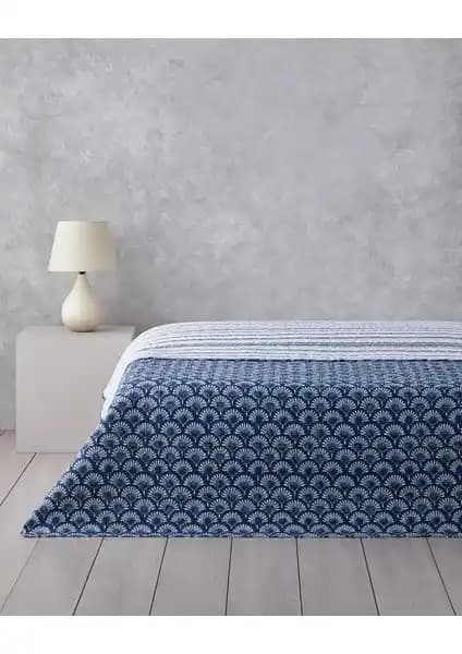 Türkçe Ev Dekorasyonu için Estetik ve Çok Amaçlı Aquatic Flowers Tek Kişilik Örtü