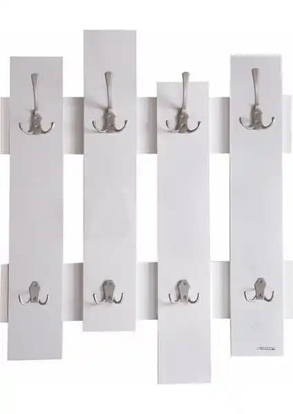 Umut Park Ahşap Dekoratif 8'li Duvar Askılığı Modern ve Şık Tasarım ile Ev ve Ofis Dekorasyonunu Zenginleştirir