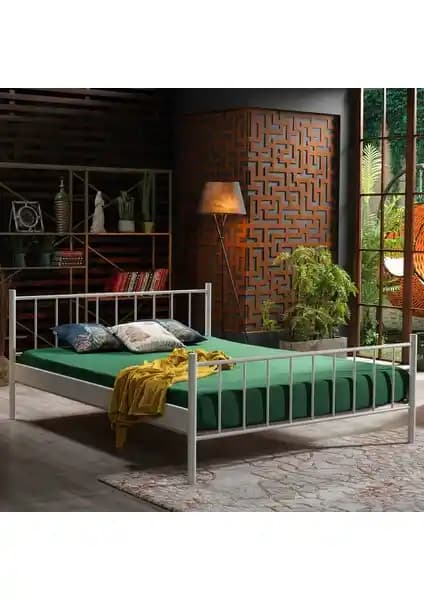 Unimet Falez Çift Kişilik Ferforje Metal Karyola - Modern ve Dayanıklı Yatak Çerçevesi