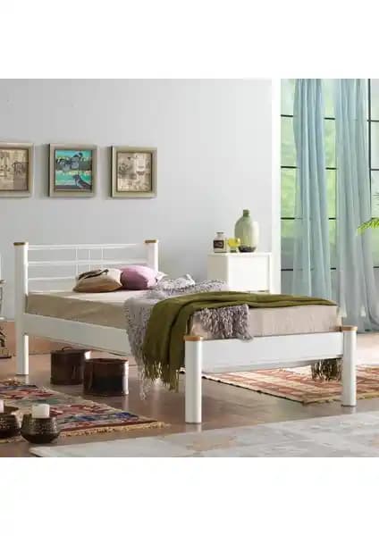 Unimet Kappis-S Tek Kişilik Ferforje Metal Yatak Modern Tasarım ve Dayanıklılık