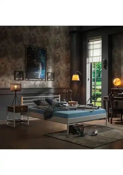 Unimet Manyas-S Ferforje Metal Çift Kişilik Karyola Modern Tasarım ve Dayanıklılık