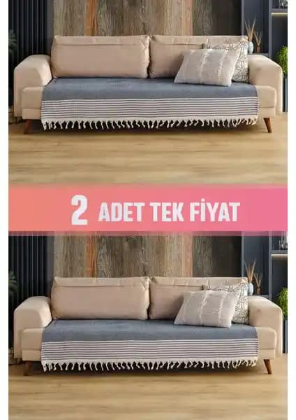 Vagonik Sofia Oturma Alanını Örten 2 Adet Pamuklu Koltuk Örtüsü Ürün Tanıtımı ve Özellikleri