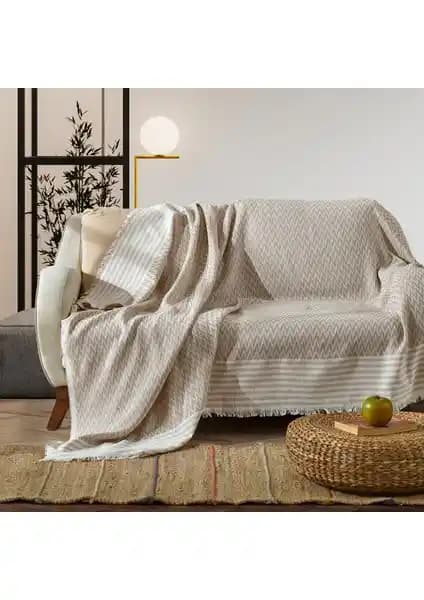 Vagonik Zigzag Natural Keten Koltuk Örtüsü: Şık ve Fonksiyonel Tasarım Özellikleri