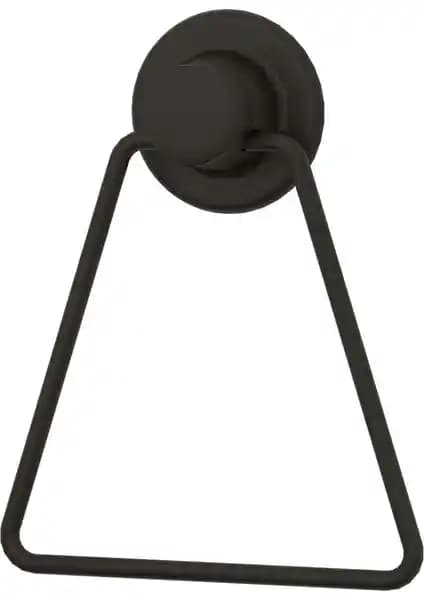 Vakumlu Üçgen Havluluk Mat Siyah DM233 ile Modern ve Pratik Banyo Düzenlemesi