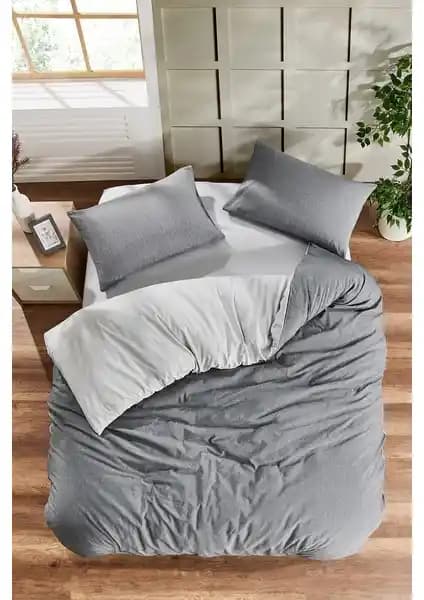 Valezium Antrasıt-Gri Tek Kişilik Nevresim Takımı: Modern ve Şık Yatak Odası Dekorasyonu İçin