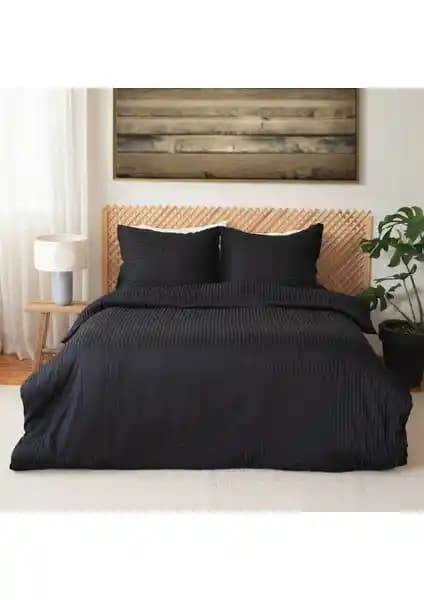 Valoroso Tekstil Çift Kişilik Saten Nevresim Takımı Modern ve Şık Tasarım