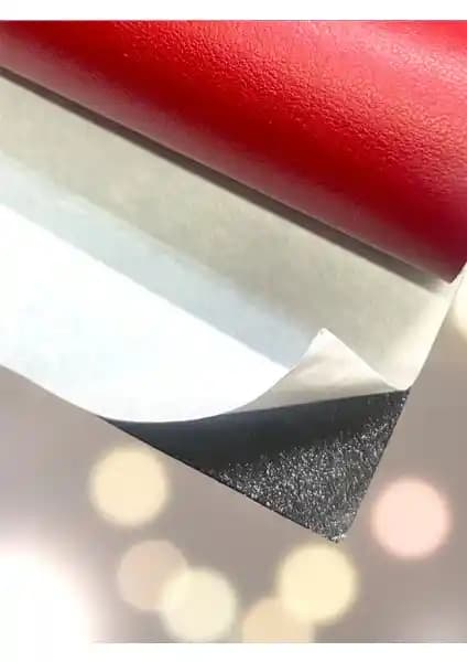Varan Tekstil Yapışkanlı Kırmızı Suni Deri: Çok Yönlü ve Kullanışlı Kaplama Malzemesi