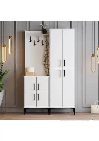 Variant Mobilya Berlin Ba Portmanto Beyaz Modern ve Dayanıklı Tasarım Özellikleri