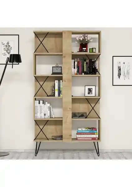 Variant Mobilya Variant Extra Kitaplık Meşe: Modern ve Şık Tasarım, Dayanıklı Malzeme ve Kolay Montaj Özellikleri