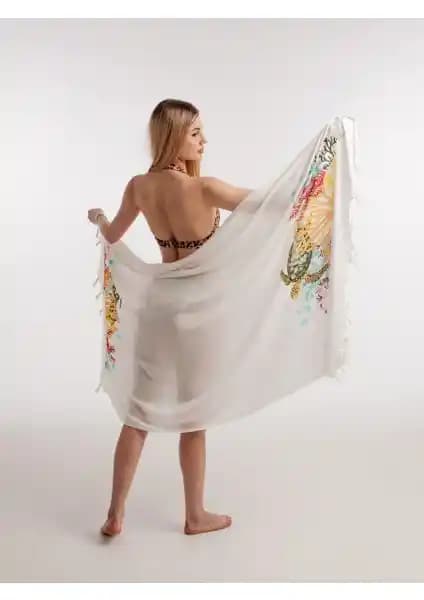 Varol Baskılı Bambu Peştemal Plaj Havlusu Doğal Şıklık ve Fonksiyonelliğin Birleşimi