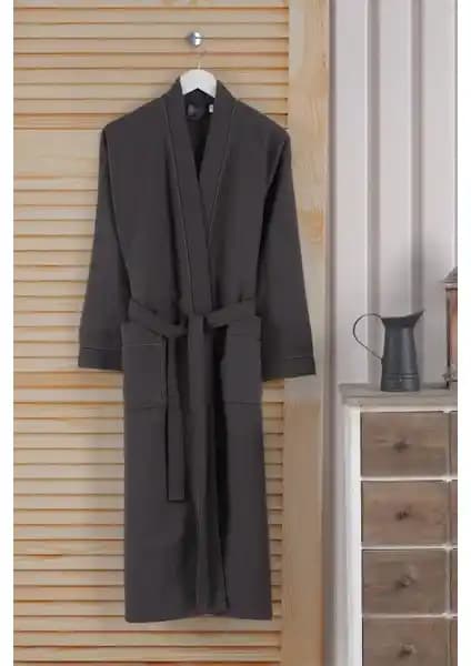 Varol Dama Serisi Kimono Yaka Pike Bornoz Sabahlık Yüksek Emicilik ve Şık Tasarım